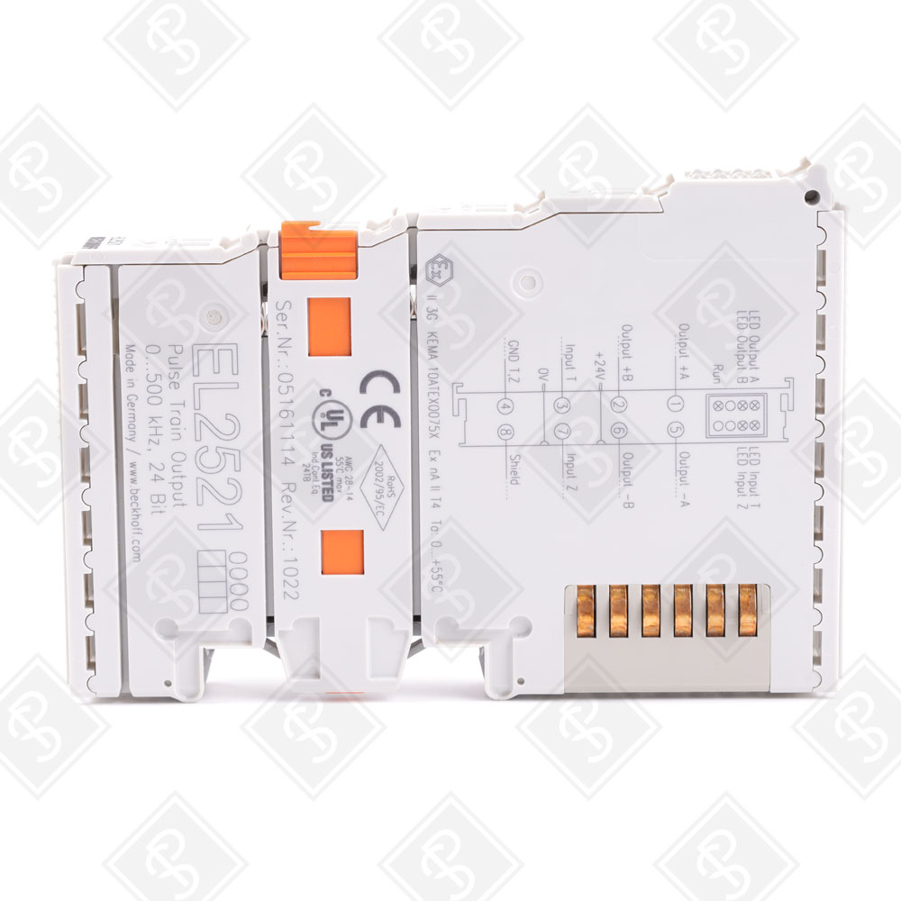 Модуль импульсного вывода EtherCAT для управления шаговыми двигателями Beckhoff EL2521