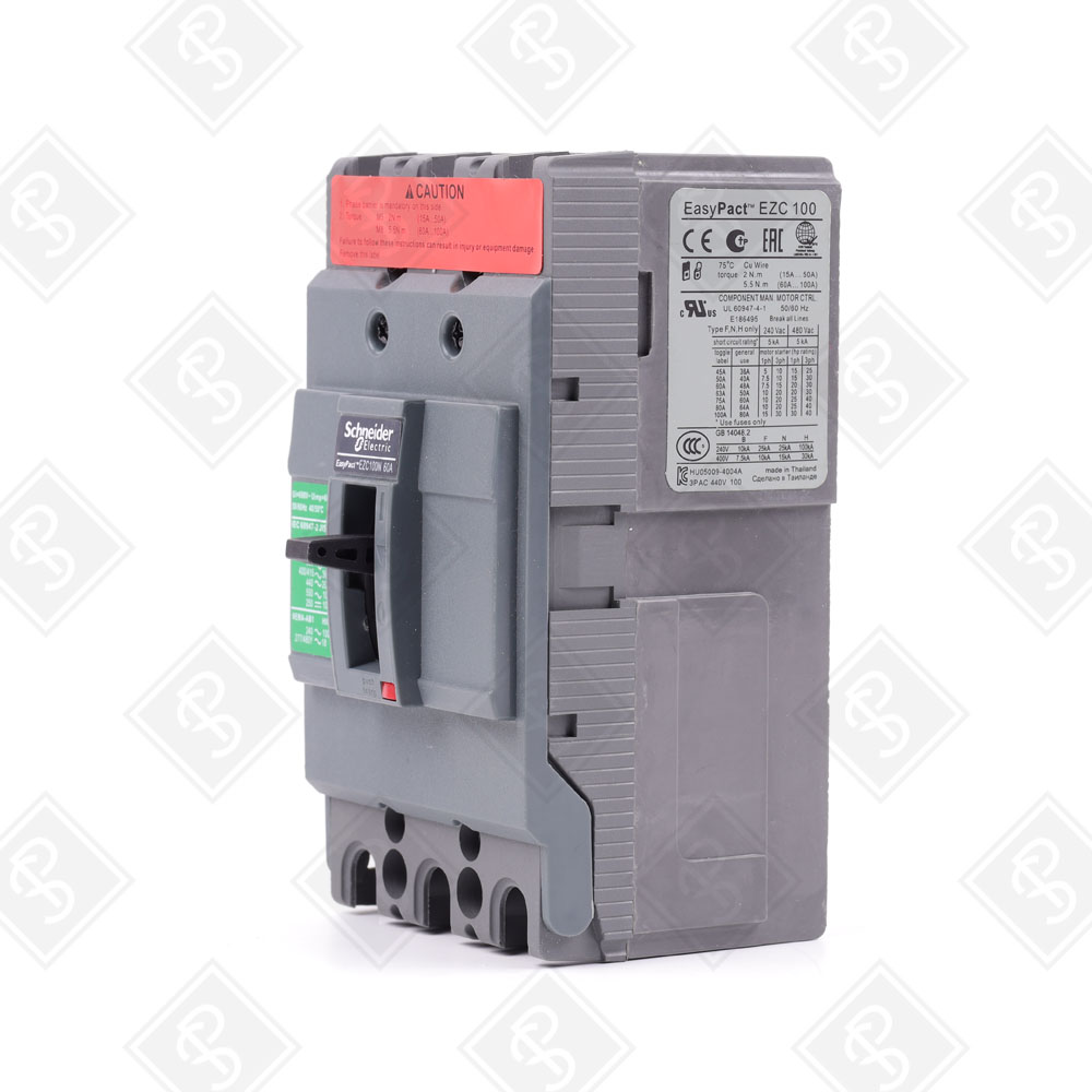 Автоматический выключатель с тепловой и магнитной защитой Schneider Electric EZC100N3060 — изображение 2
