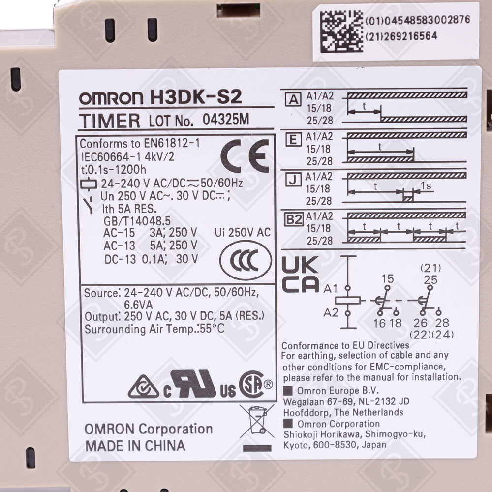 Реле времени Omron H3DK-S2 — изображение 5