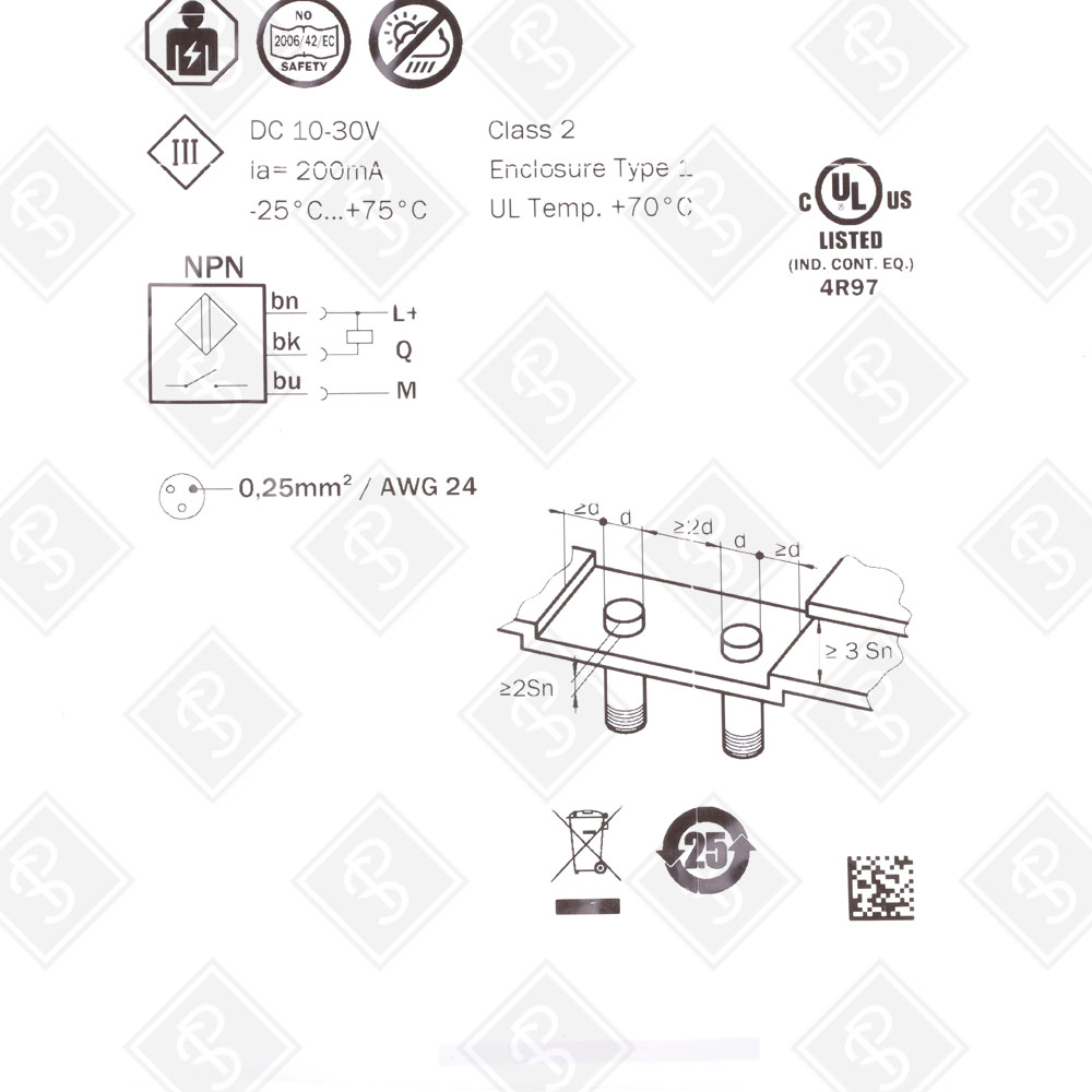 Индуктивный датчик приближения Sick IME12-08NNSZW2S 1040790 — изображение 5