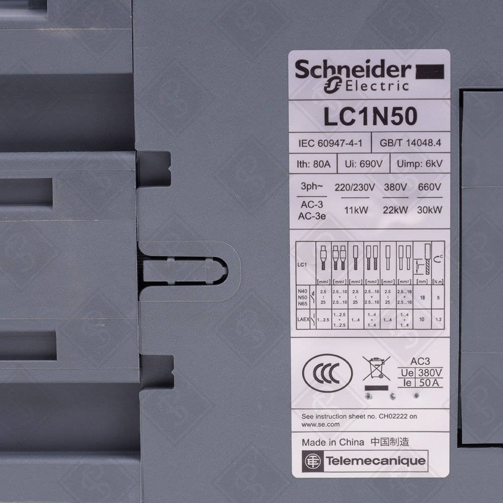 Контактор Schneider Electric LC1N50M5N — изображение 6