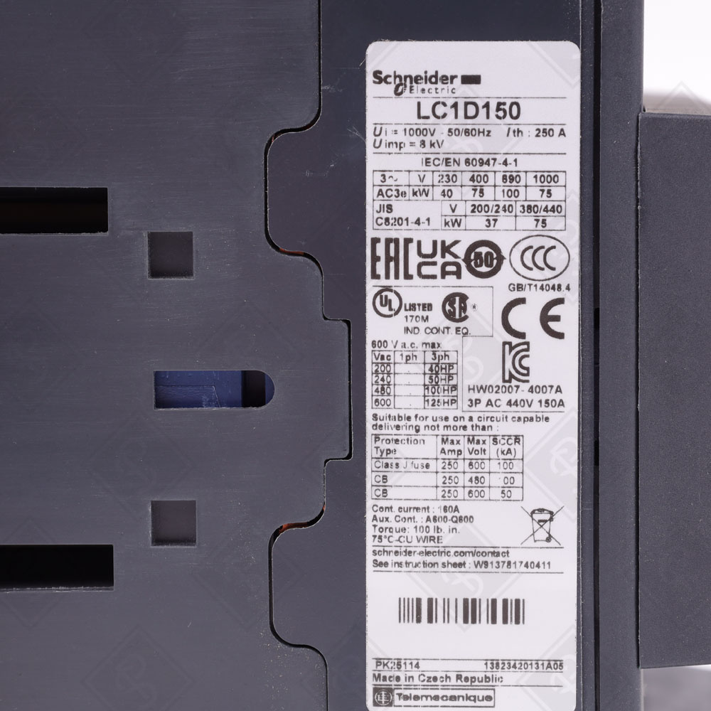 Контактор Schneider Electric LCDD150M7 — изображение 6