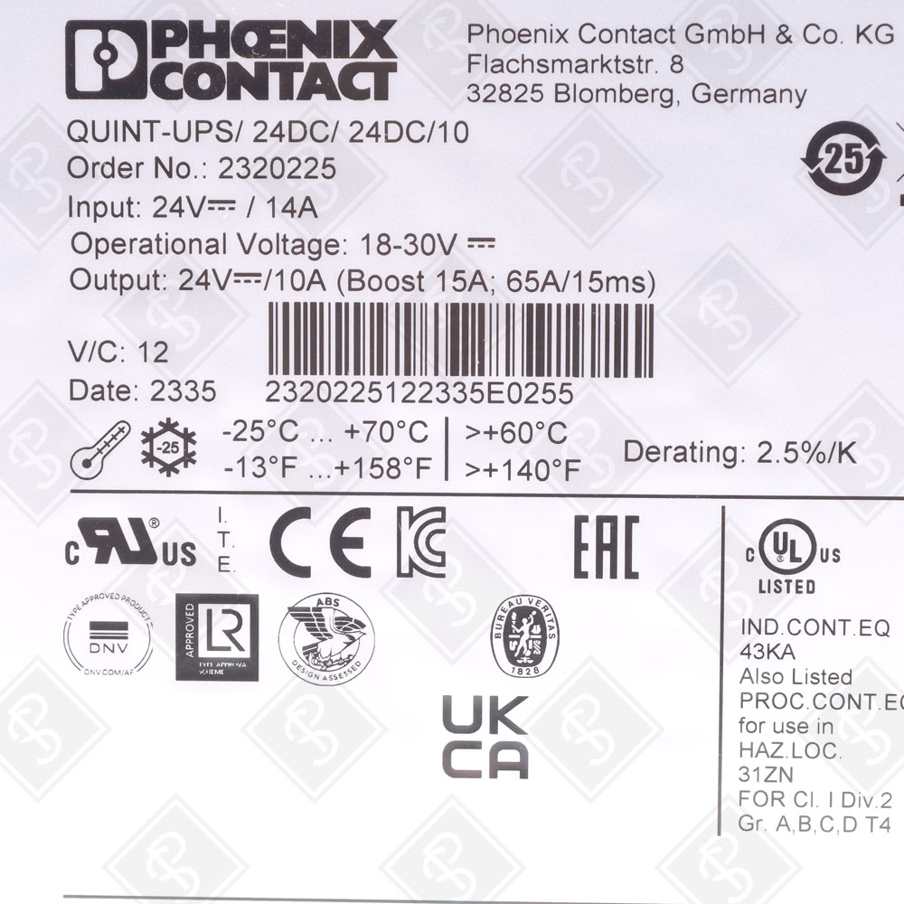 Источник бесперебойного питания (UPS) Phoenix Contact QUINT-UPS/24DC/24DC/10 — изображение 4