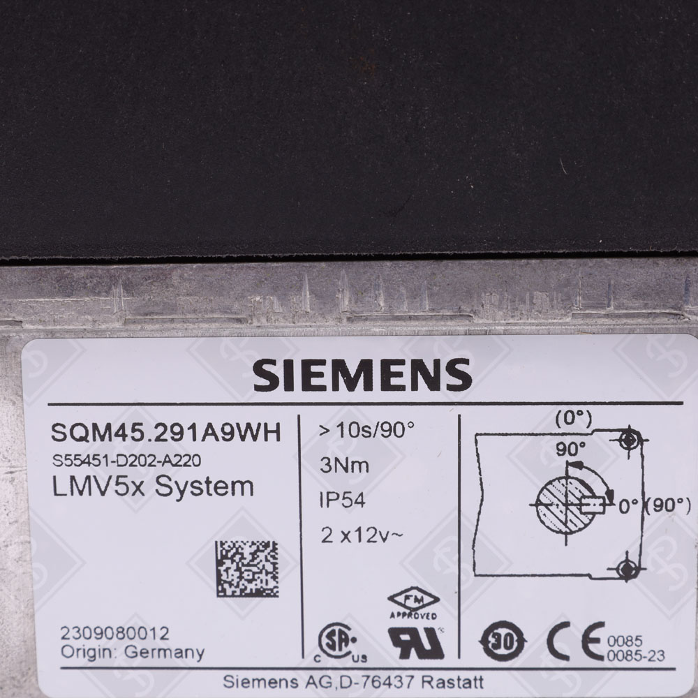 Актуатор (привод) для заслонок и клапанов Siemens SQM45.291A9WH — изображение 5