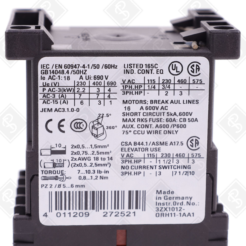 Вспомогательный контактор Siemens 3RT1015-1BB42 — изображение 4