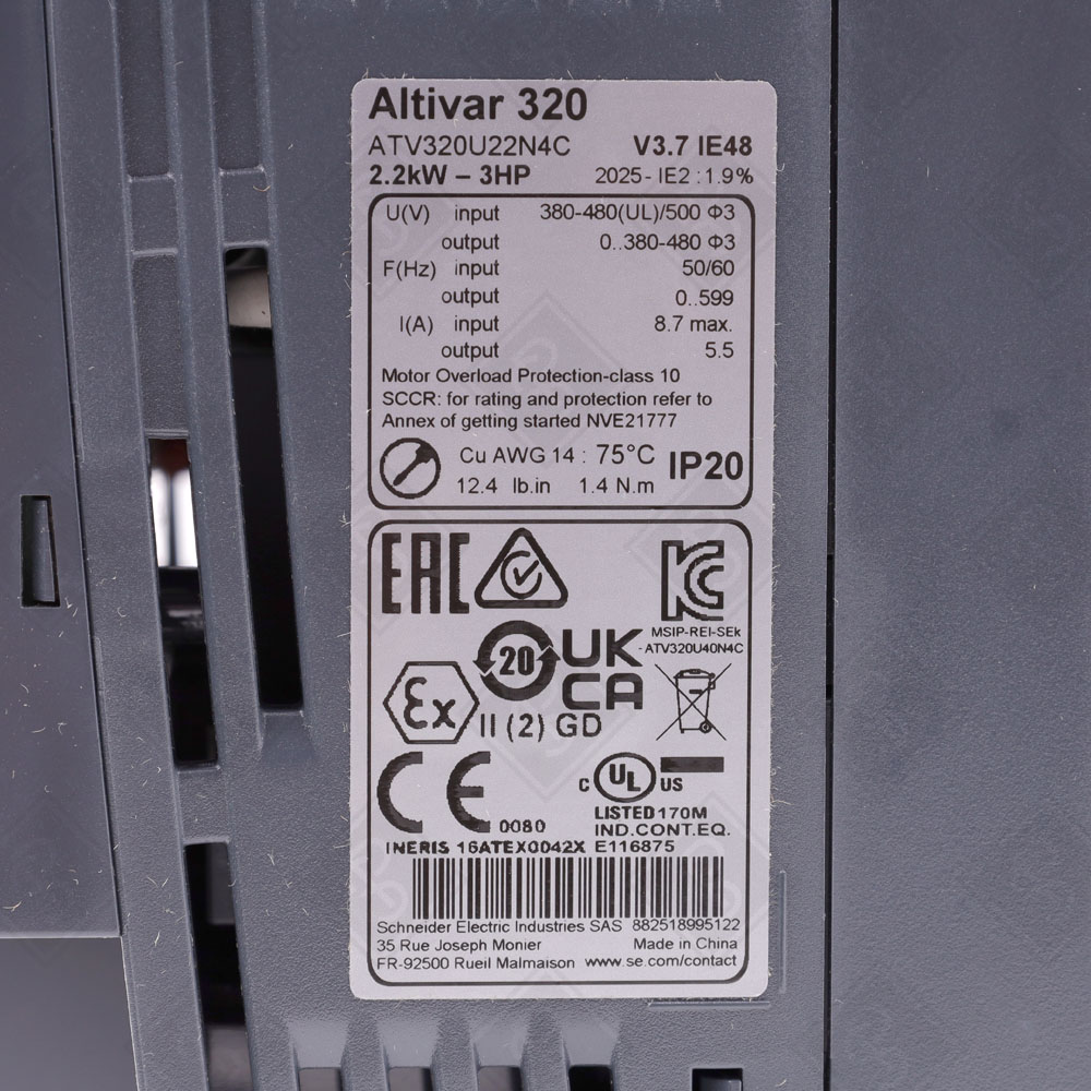 Преобразователь частоты Schneider Electric ATV320U22N4C — изображение 5