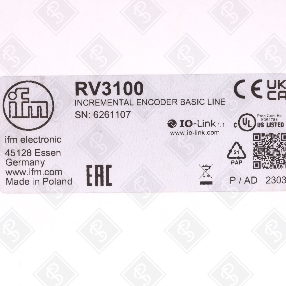 Инкрементальный энкодер с цельным валом IFM RV3100 — изображение 5